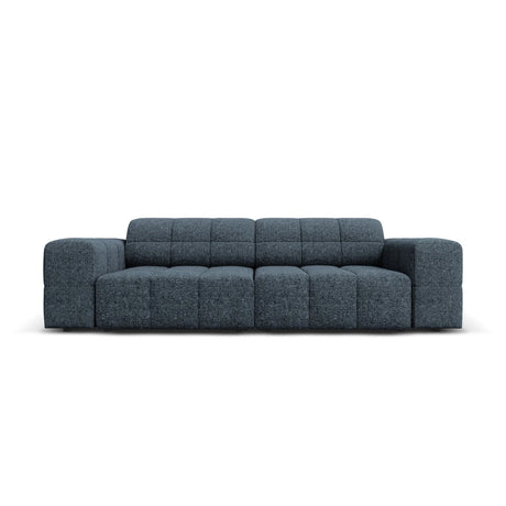 Chicago 3-Sitzer Sofa aus Chenille in Königsblau (Haga 86), 204x102x70 cm von Cosmopolitan Design – Bild 1