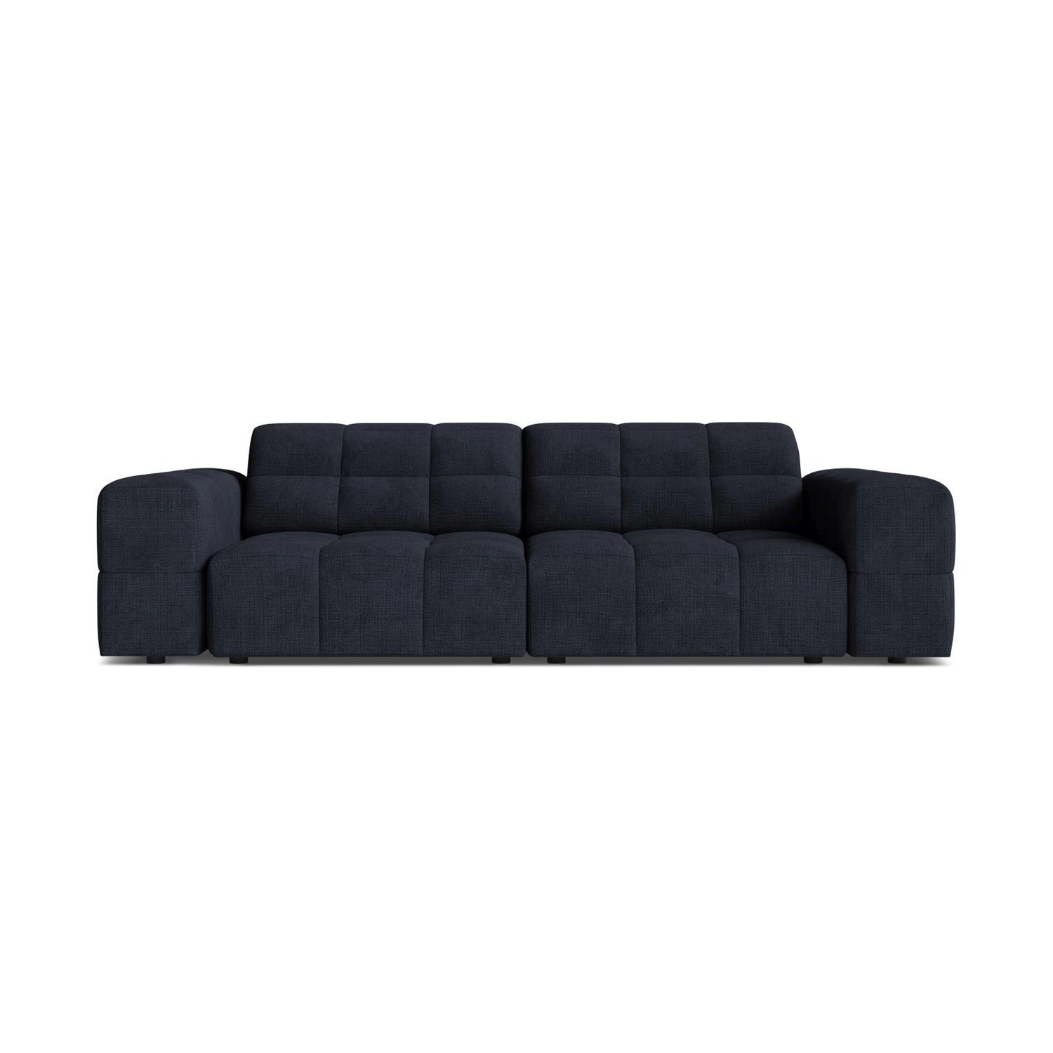 Chicago 3-Sitzer Sofa aus Chenille in Marineblau (Eden 16 Deep Blue), 212x102 cm von Cosmopolitan Design – Bild 1