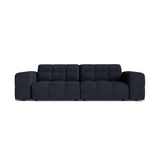 Chicago 3-Sitzer Sofa aus Chenille in Marineblau (Eden 16 Deep Blue), 212x102 cm von Cosmopolitan Design – Bild 1