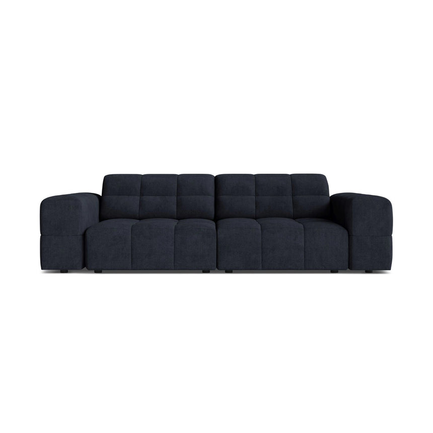 Chicago 3-Sitzer Sofa aus Chenille in Marineblau (Eden 16 Deep Blue), 212x102 cm von Cosmopolitan Design – Bild 1