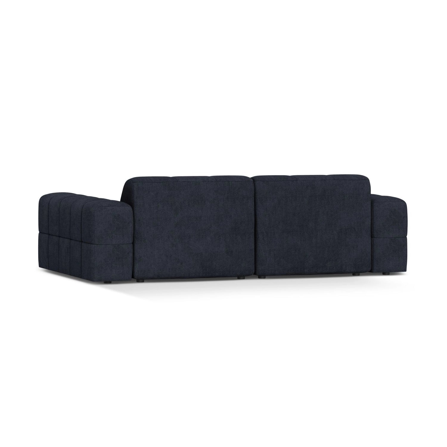 Chicago 3-Sitzer Sofa aus Chenille in Marineblau (Eden 16 Deep Blue), 212x102 cm von Cosmopolitan Design – Bild 4