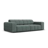 Chicago 3-Sitzer Sofa aus Chenille in Petrol (Haga 78), 204x102x70 cm von Cosmopolitan Design – Bild 3