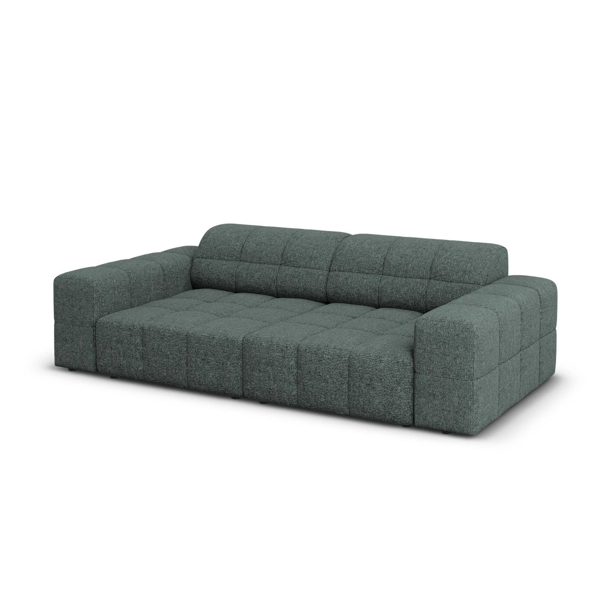 Chicago 3-Sitzer Sofa aus Chenille in Petrol (Haga 78), 204x102x70 cm von Cosmopolitan Design – Bild 4