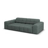 Chicago 3-Sitzer Sofa aus Chenille in Petrol (Haga 78), 204x102x70 cm von Cosmopolitan Design – Bild 4