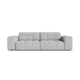 Chicago 3-Sitzer Sofa aus Chenille in Silber (Eden 17 Silver), 212x102 cm von Cosmopolitan Design – Bild 1