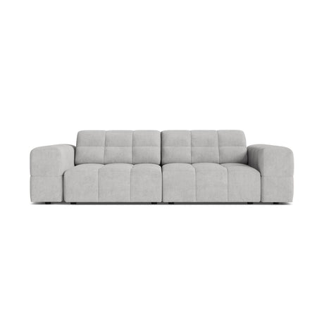 Chicago 3-Sitzer Sofa aus Chenille in Silber (Eden 17 Silver), 212x102 cm von Cosmopolitan Design – Bild 1