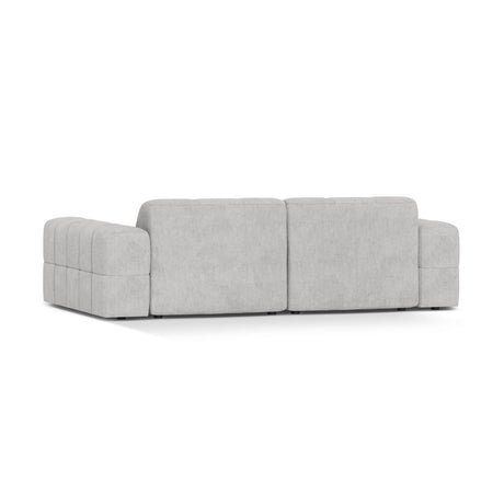 Chicago 3-Sitzer Sofa aus Chenille in Silber (Eden 17 Silver), 212x102 cm von Cosmopolitan Design – Bild 4