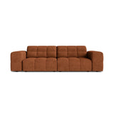 Chicago 3-Sitzer Sofa aus Chenille in Ziegel (Eden 10 Terra), 212x102 cm von Cosmopolitan Design – Bild 1