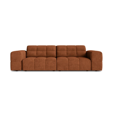 Chicago 3-Sitzer Sofa aus Chenille in Ziegel (Eden 10 Terra), 212x102 cm von Cosmopolitan Design – Bild 1