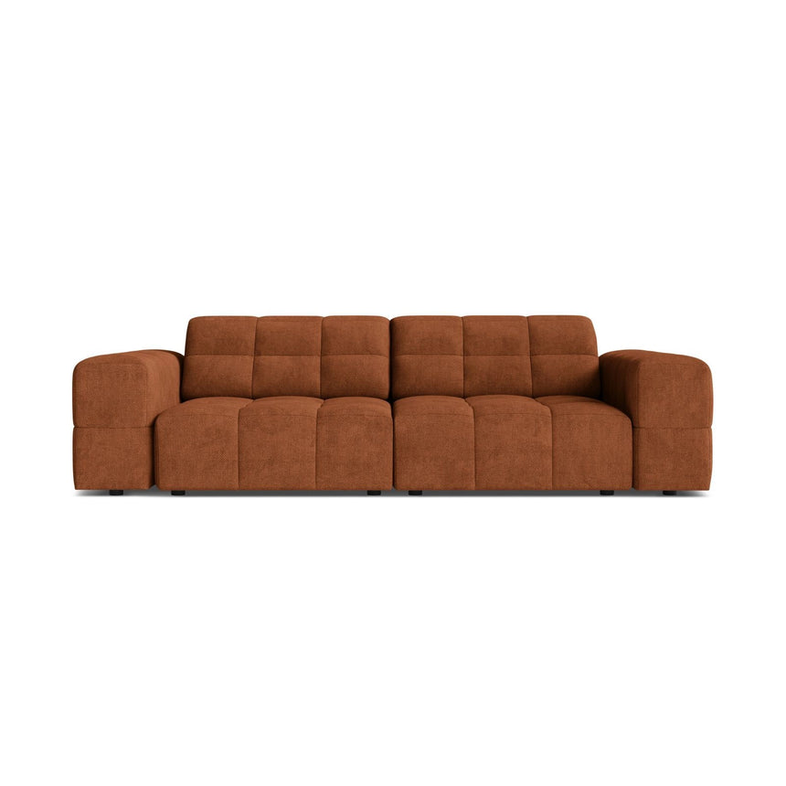 Chicago 3-Sitzer Sofa aus Chenille in Ziegel (Eden 10 Terra), 212x102 cm von Cosmopolitan Design – Bild 1