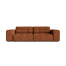 Chicago 3-Sitzer Sofa aus Chenille in Ziegel (Eden 10 Terra), 212x102 cm von Cosmopolitan Design – Bild 1