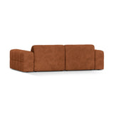 Chicago 3-Sitzer Sofa aus Chenille in Ziegel (Eden 10 Terra), 212x102 cm von Cosmopolitan Design – Bild 4