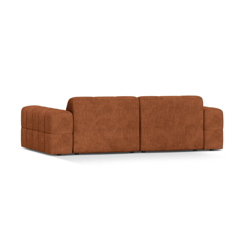 Chicago 3-Sitzer Sofa aus Chenille in Ziegel (Eden 10 Terra), 212x102 cm von Cosmopolitan Design – Bild 4