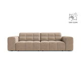 Chicago 3-Sitzer Sofa aus Samt in Beige (Venus 2928), 212x102 cm von Cosmopolitan Design – Bild 1