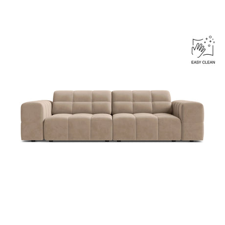 Chicago 3-Sitzer Sofa aus Samt in Beige (Venus 2928), 212x102 cm von Cosmopolitan Design – Bild 1