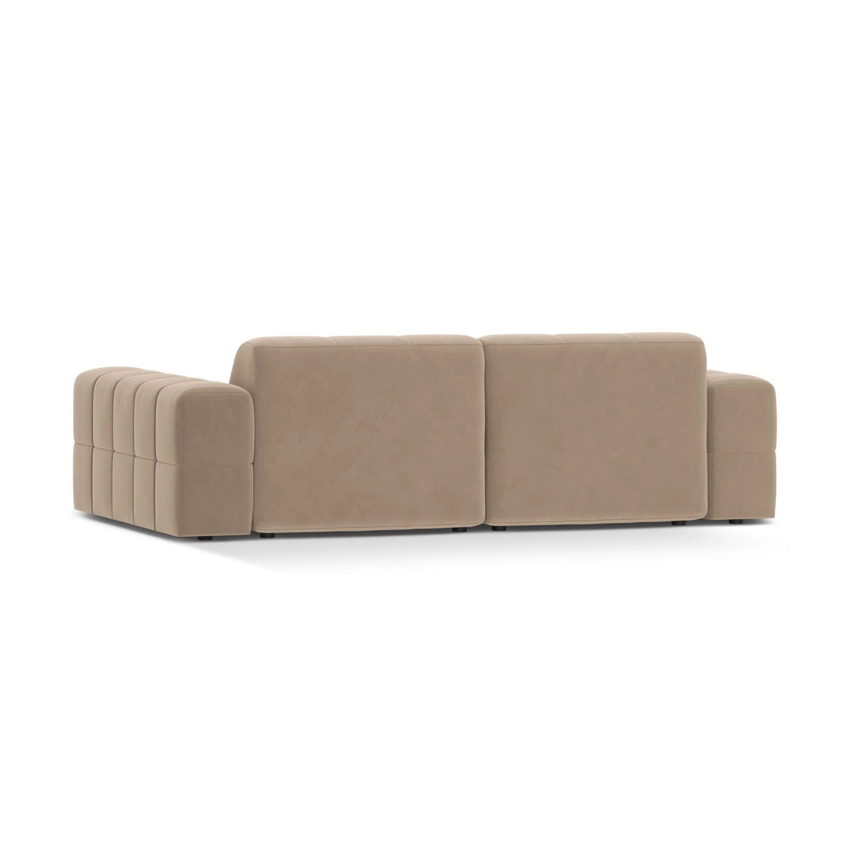 Chicago 3-Sitzer Sofa aus Samt in Beige (Venus 2928), 212x102 cm von Cosmopolitan Design – Bild 4