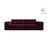 Chicago 3-Sitzer Sofa aus Samt in Burgund (Venus 2932), 212x102 cm von Cosmopolitan Design – Bild 1