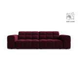 Chicago 3-Sitzer Sofa aus Samt in Burgund (Venus 2932), 212x102 cm von Cosmopolitan Design – Bild 1