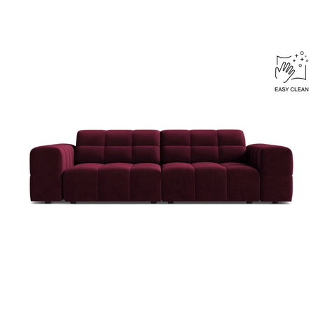 Chicago 3-Sitzer Sofa aus Samt in Burgund (Venus 2932), 212x102 cm von Cosmopolitan Design – Bild 1