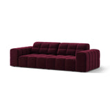 Chicago 3-Sitzer Sofa aus Samt in Burgund (Venus 2932), 212x102 cm von Cosmopolitan Design – Bild 3