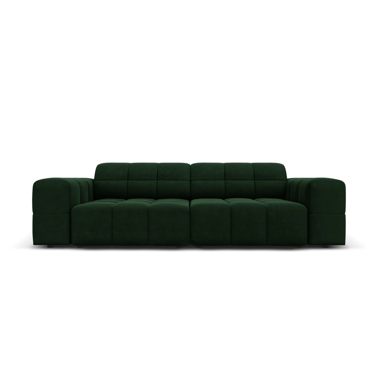 Chicago 3-Sitzer Sofa aus Samt in Flaschengrün (Bluvel 78), 204x102x70 cm von Cosmopolitan Design – Bild 1