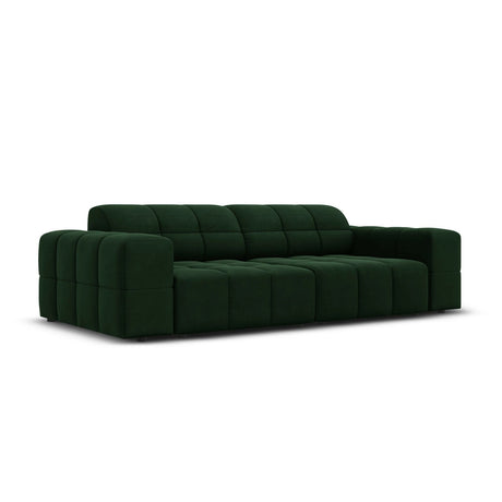 Chicago 3-Sitzer Sofa aus Samt in Flaschengrün (Bluvel 78), 204x102x70 cm von Cosmopolitan Design – Bild 3