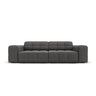 Chicago 3-Sitzer Sofa aus Samt in Grau (Bluvel 14), 204x102x70 cm von Cosmopolitan Design – Bild 1