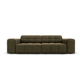 Chicago 3-Sitzer Sofa aus Samt in Grün (Bluvel 77), 204x102x70 cm von Cosmopolitan Design – Bild 1