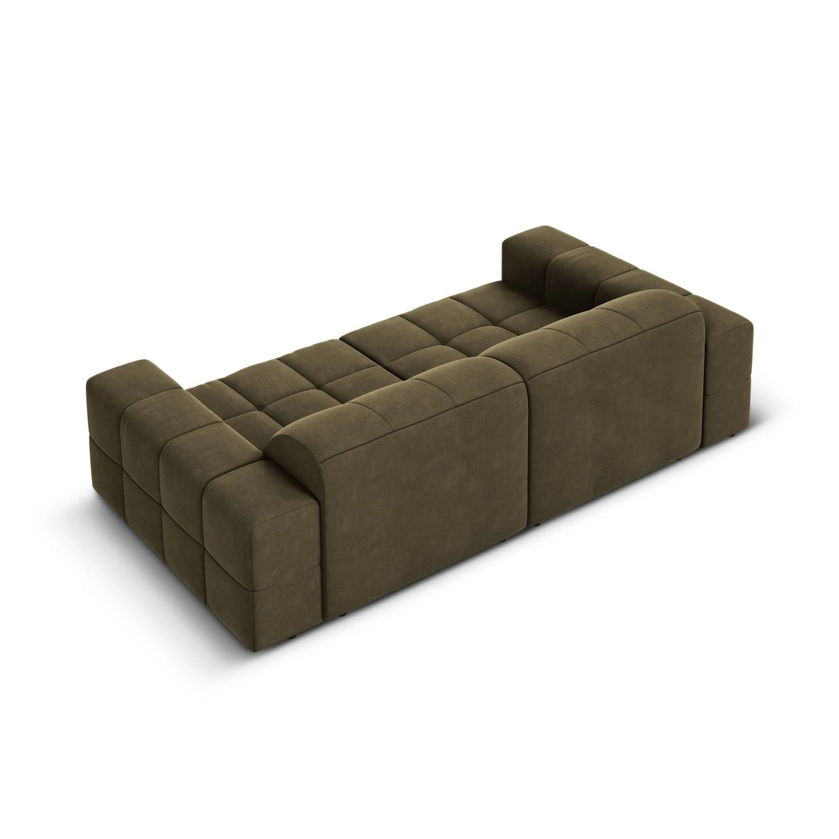 Chicago 3-Sitzer Sofa aus Samt in Grün (Bluvel 77), 204x102x70 cm von Cosmopolitan Design – Bild 5