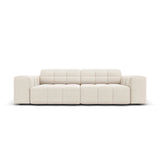 Chicago 3-Sitzer Sofa aus Samt in Hellbeige (Bluvel 22), 204x102x70 cm von Cosmopolitan Design – Bild 1