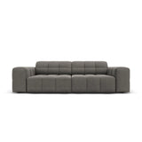 Chicago 3-Sitzer Sofa aus Samt in Hellgrau (Bluvel 13), 204x102x70 cm von Cosmopolitan Design – Bild 1
