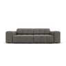 Chicago 3-Sitzer Sofa aus Samt in Hellgrau (Bluvel 13), 204x102x70 cm von Cosmopolitan Design – Bild 1