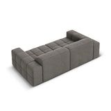 Chicago 3-Sitzer Sofa aus Samt in Hellgrau (Bluvel 13), 204x102x70 cm von Cosmopolitan Design – Bild 5