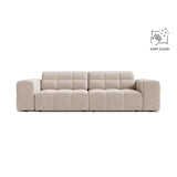 Chicago 3-Sitzer Sofa aus Samt in Leichtes Beige (Venus 2927), 212x102 cm von Cosmopolitan Design – Bild 1