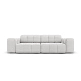 Chicago 3-Sitzer Sofa aus Samt in Silber (Bluvel 03), 204x102x70 cm von Cosmopolitan Design – Bild 1