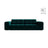 Chicago 3-Sitzer Sofa aus Samt in Tiefes Petrol (Venus 2911), 212x102 cm von Cosmopolitan Design – Bild 1