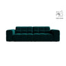 Chicago 3-Sitzer Sofa aus Samt in Tiefes Petrol (Venus 2911), 212x102 cm von Cosmopolitan Design – Bild 1