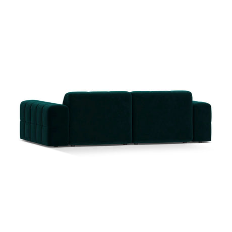 Chicago 3-Sitzer Sofa aus Samt in Tiefes Petrol (Venus 2911), 212x102 cm von Cosmopolitan Design – Bild 4