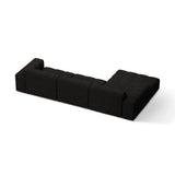Chicago 4-Sitzer Ecksofa, Linke Seite, aus Chenille in Anthrazit (Eden 21 Black), 294x167 cm von Cosmopolitan Design – Bild 4