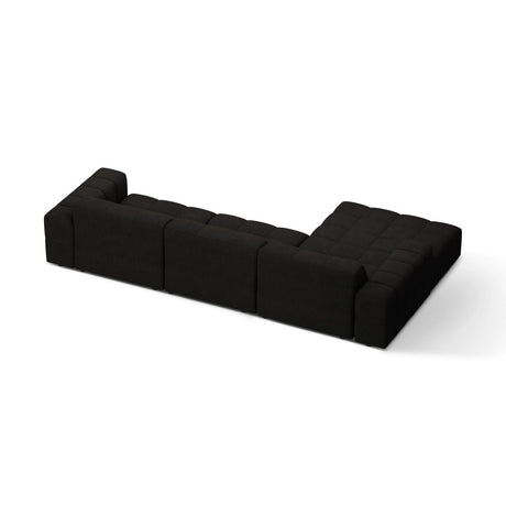 Chicago 4-Sitzer Ecksofa, Linke Seite, aus Chenille in Anthrazit (Eden 21 Black), 294x167 cm von Cosmopolitan Design – Bild 4