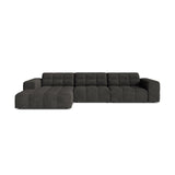 Chicago 4-Sitzer Ecksofa, Linke Seite, aus Chenille in Dunkelgrau (Eden 20 Graphite), 294x167 cm von Cosmopolitan Design – Bild 1