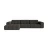Chicago 4-Sitzer Ecksofa, Linke Seite, aus Chenille in Dunkelgrau (Eden 20 Graphite), 294x167 cm von Cosmopolitan Design – Bild 1