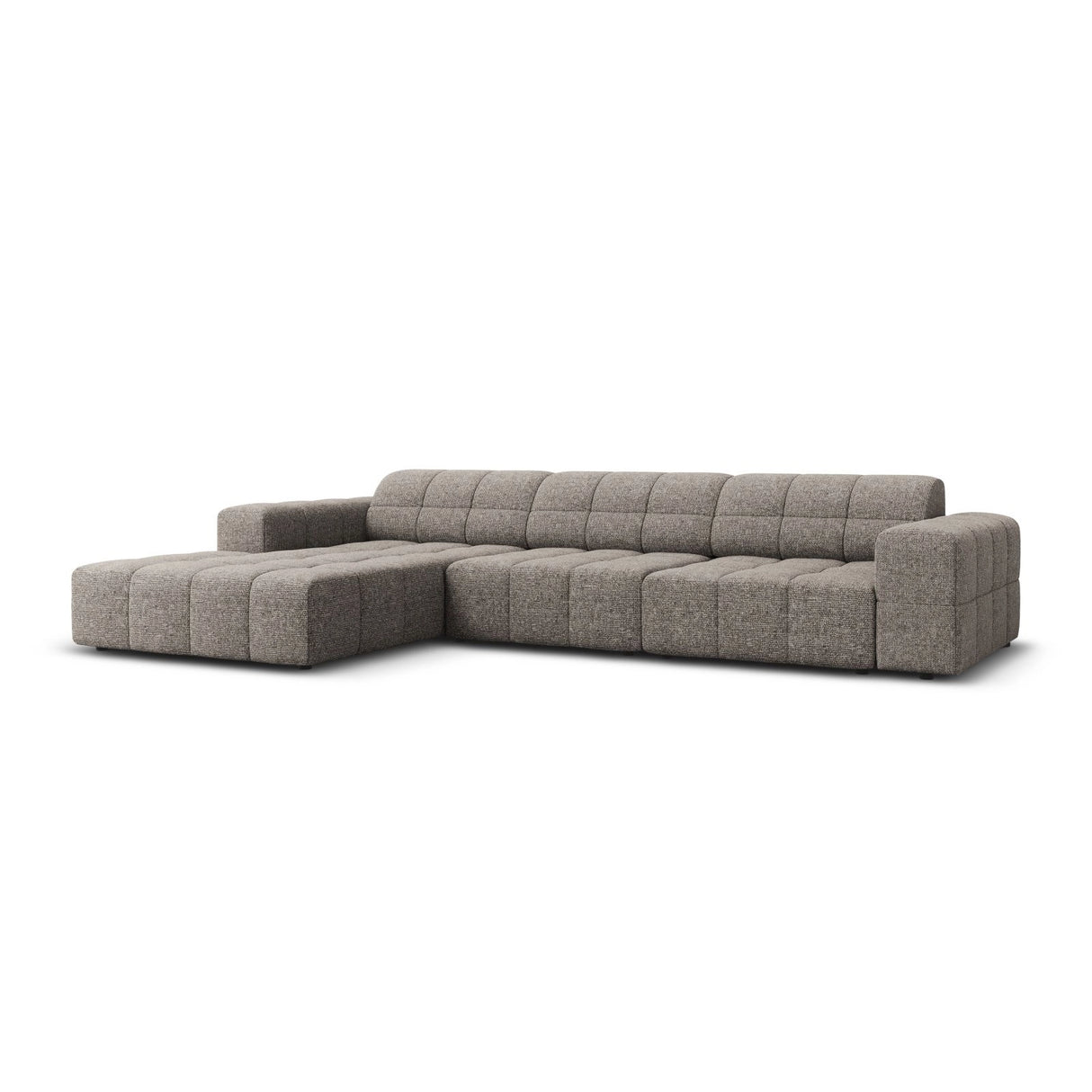 Chicago 4-Sitzer Ecksofa, Linke Seite, aus Chenille in Grau (Haga 16), 284x166x70 cm von Cosmopolitan Design – Bild 3