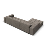 Chicago 4-Sitzer Ecksofa, Linke Seite, aus Chenille in Grau (Haga 16), 284x166x70 cm von Cosmopolitan Design – Bild 5