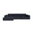 Chicago 4-Sitzer Ecksofa, Linke Seite, aus Chenille in Marineblau (Eden 16 Deep Blue), 294x167 cm von Cosmopolitan Design – Bild 1