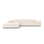 Chicago 4-Sitzer Ecksofa, Linke Seite, aus Samt der Chenille, 284x166x70 cm von Cosmopolitan Design – Bild 1