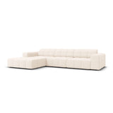 Chicago 4-Sitzer Ecksofa, Linke Seite, aus Samt der Chenille, 284x166x70 cm von Cosmopolitan Design – Bild 3