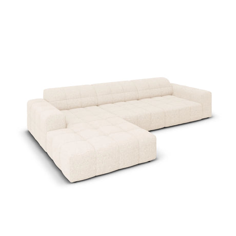 Chicago 4-Sitzer Ecksofa, Linke Seite, aus Samt der Chenille, 284x166x70 cm von Cosmopolitan Design – Bild 4