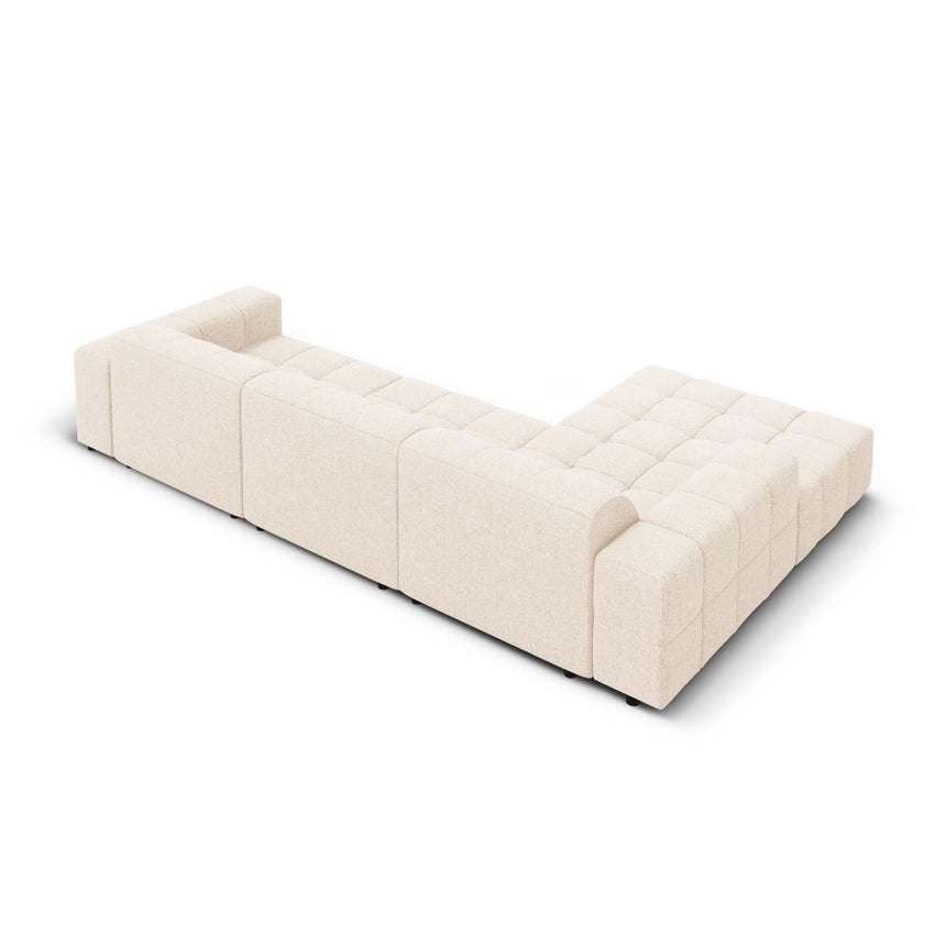 Chicago 4-Sitzer Ecksofa, Linke Seite, aus Samt der Chenille, 284x166x70 cm von Cosmopolitan Design – Bild 5