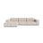 Chicago 4-Sitzer Ecksofa, Linke Seite, aus Samt oder Chenille, 294x167 cm von Cosmopolitan Design – Bild 1